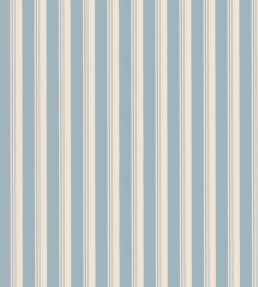 Ribbon Stripe Fabric by George & Minnie Chalky Blue
