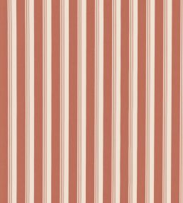 Ribbon Stripe Fabric by George & Minnie Terracotta