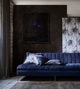 Ricamo Fabric by Clarke & Clarke Midnight