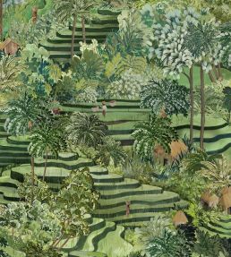 Rice Terrace Wallpaper by Brand McKenzie Grass Green
