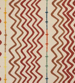 Rick Rack Fabric by Christopher Farr Cloth Terracotta