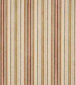 Ridgeway Stripe Fabric by Colefax and Fowler Terracotta