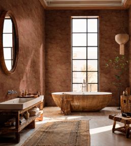 Rif Relief Wallpaper by Coordonne Burgundy