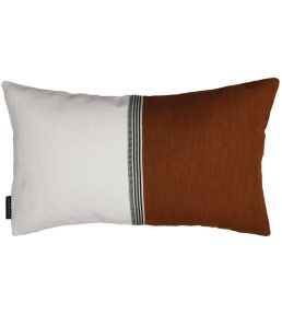 Rime Cushion 30 x 50cm by Maison Casamance Nacre Terre De Sienne