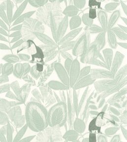 Rio Wallpaper by Caselio Vert Deau