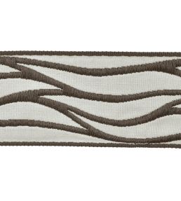 Rio Jacquard Braid 70mm Trimming by Houles Anthracite