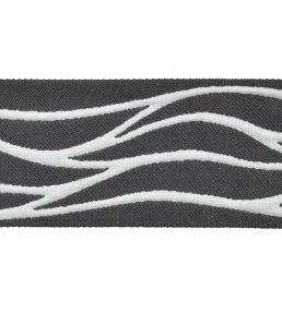 Rio Jacquard Braid 70mm Trimming by Houles Anthracite