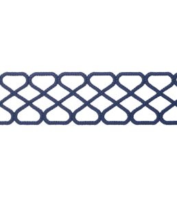 Ripley Applique Trimming by Thibaut Navy