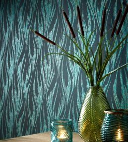 Ripple Wallpaper by 1838 Wallcoverings Mineral