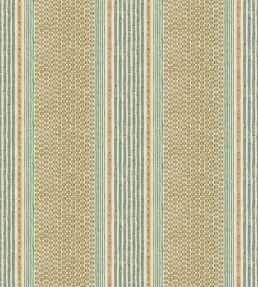 Rita Stripe Wallpaper by Josephine Munsey Quince and Petrol