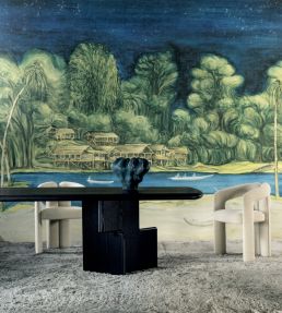 Riva Mural by Arte Blue Sunset