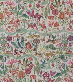 River of Joy Fabric by Christopher Farr Cloth Hot Pink