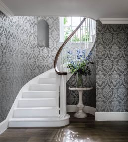 Riverside Damask Wallpaper by Sanderson Mole/Copper