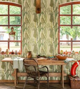 Riverside Flora Wallpaper by MINDTHEGAP Anthracite
