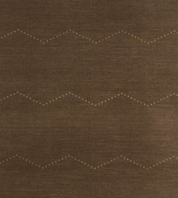 Rivet Stripe Sisal Wallpaper by Schumacher Sepia