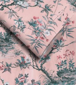 Rivington Wallpaper by Woodchip & Magnolia Blush Pink