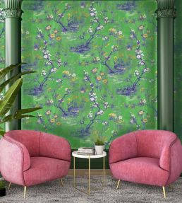 Rivington Wallpaper by Woodchip & Magnolia Lush Green