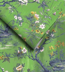 Rivington Wallpaper by Woodchip & Magnolia Lush Green