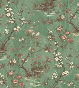 Rivington Wallpaper by Woodchip & Magnolia Moss Green