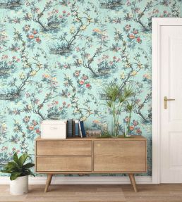 Rivington Wallpaper by Woodchip & Magnolia Neo Mint