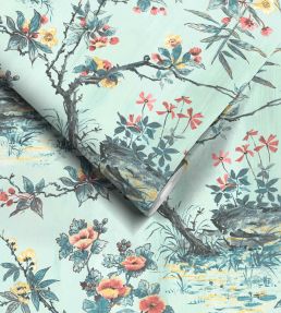 Rivington Wallpaper by Woodchip & Magnolia Neo Mint