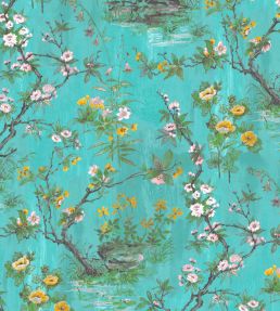 Rivington Wallpaper by Woodchip & Magnolia Teal