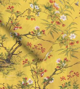 Rivington Wallpaper by Woodchip & Magnolia Yellow