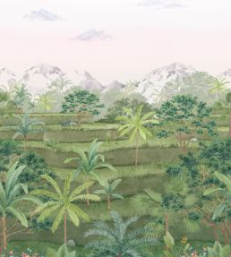Riziere Mural by Casadeco Vert Canopee