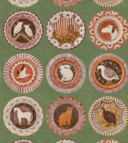Robina's Dinner Party Wallpaper by GP & J Baker Green