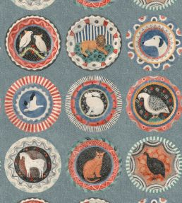 Robina's Dinner Party Wallpaper by GP & J Baker Teal