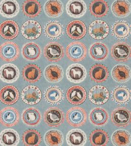 Robina's Dinner Party Fabric by GP & J Baker Teal