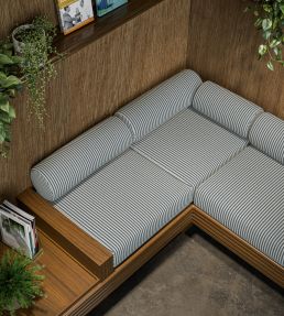 Robinia Fabric by Clarke & Clarke Navy