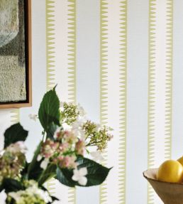 Rocca Wallpaper by Jane Churchill Beige/Aqua