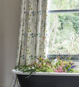 Rochelle Fabric by Clarke & Clarke Blush/Raspberry