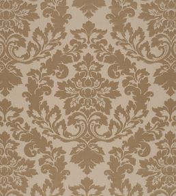Rococo Damask Fabric by James Hare Sultan Gold