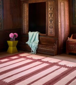 Layered Rollakan Iris rug Rasberry ROIRRA140200 Rasberry