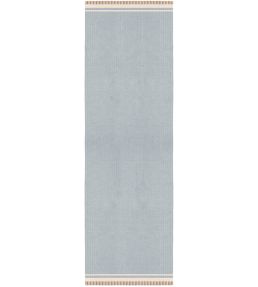 Layered Rollakan Solid Runner rug Sky Blue ROSOSB75240 Sky Blue