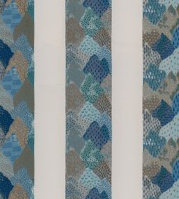 Rolling Hills Fabric by Travers Blue