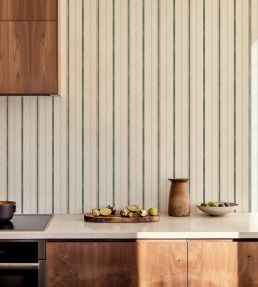 Rolling Stripes Wallpaper by Coordonne Mint