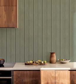 Rolling Stripes Wallpaper by Coordonne Sage