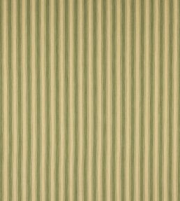 Romaine Stripe Fabric by Colefax and Fowler Forest Green