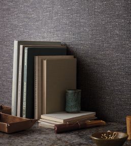 Elkin Wallpaper by Romo Charcoal