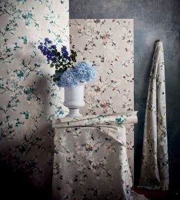 Floris Wallpaper by Romo Spring Rose