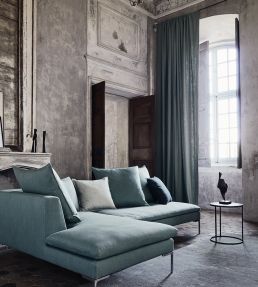 Leoni Fabric by Romo Steel Grey
