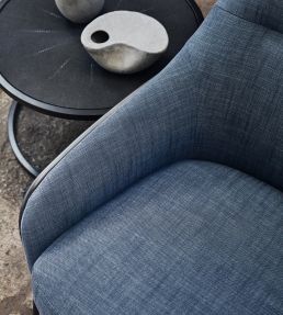 Leoni Fabric by Romo Steel Grey