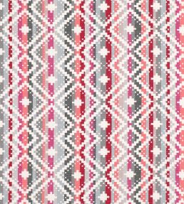 Takana Fabric by Romo Red Tulip