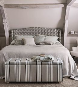 Burford Fabric by Romo Red Tulip