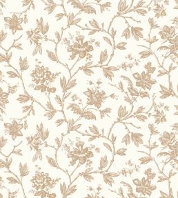 Rosa Wallpaper by Casadeco Beige Ficelle