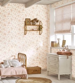 Rosa Wallpaper by Casadeco Rose Blush