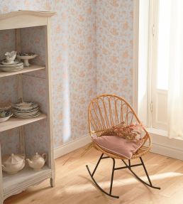 Rosa Wallpaper by Casadeco Rose Peche